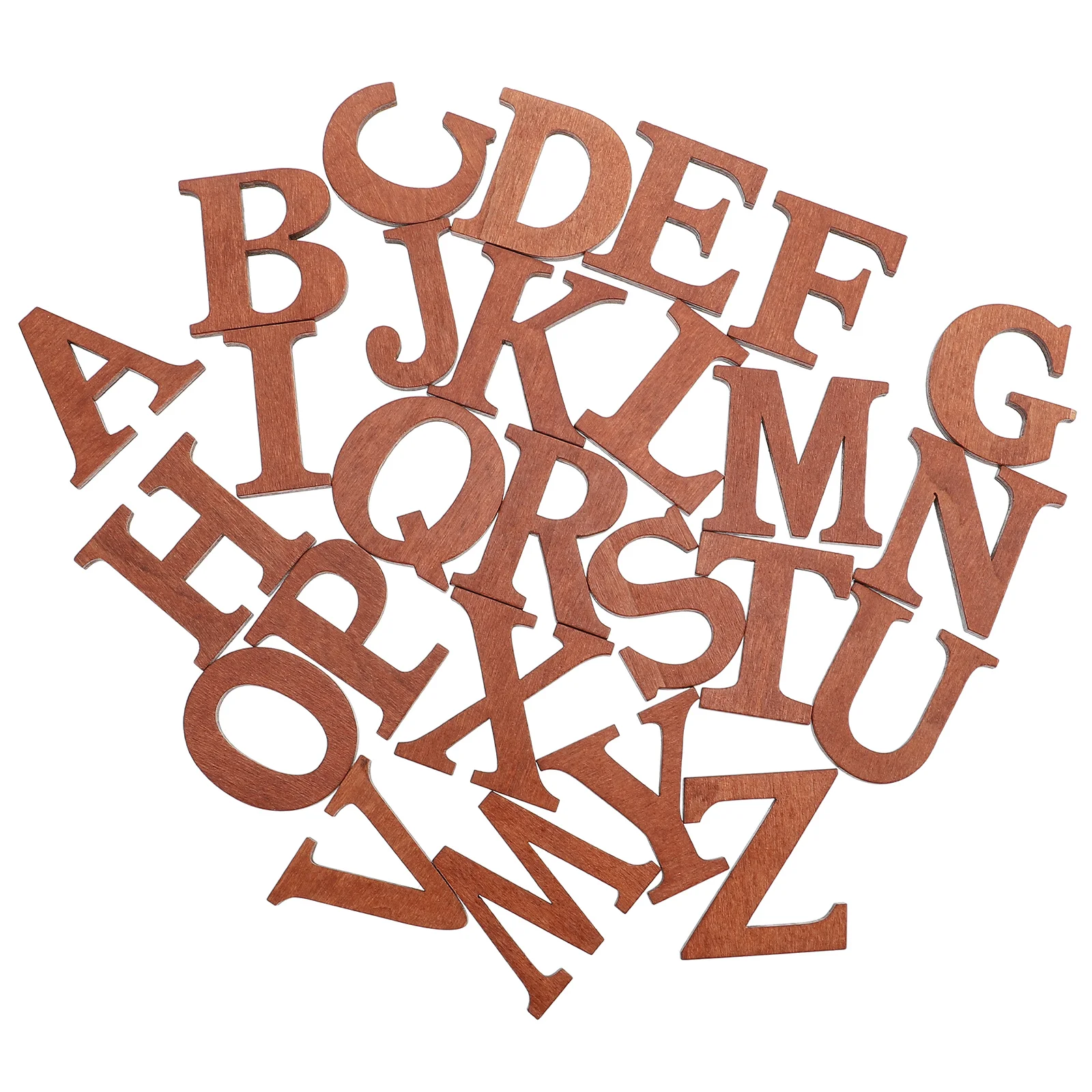 

Wooden Alphabet Letters Wood Unfinished Diy Letter Pieces Capital Embellishments Slices Slice Craft Cutouts Patches Chips Wall
