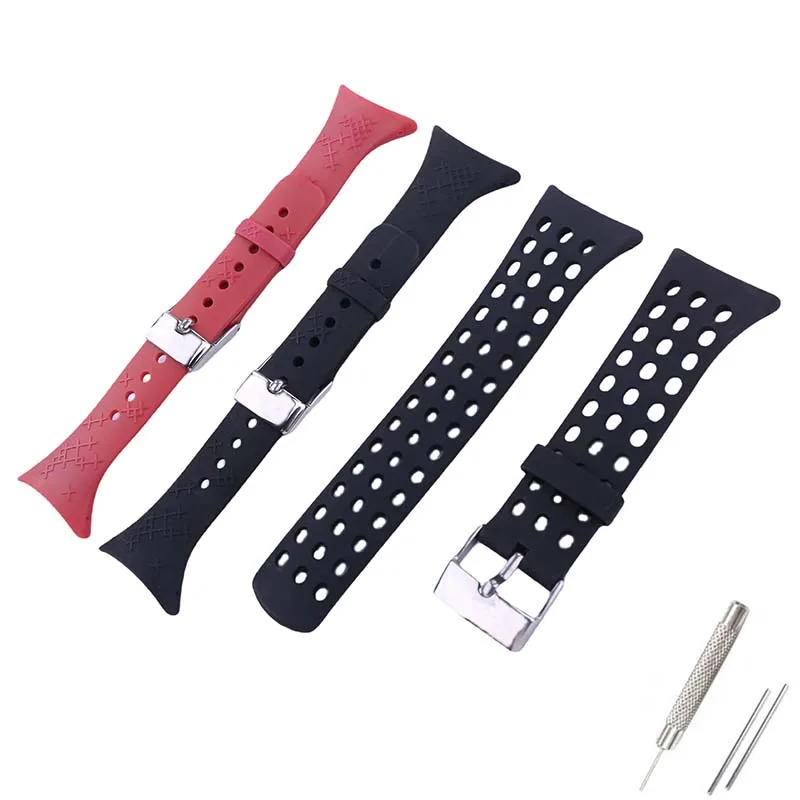 Фото Watch accessories belt buckle silicone watch band Compatible for SUUNTO M series M1 M2 M4 M5 sports waterproof rubber strap №1