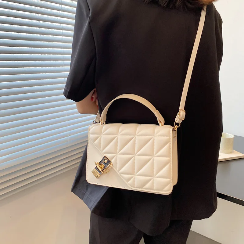 Luxury Plaid Handbags Designer Women Shoulder Bag Fashion Flap Lock Crossbody Bags For Women Cross Body Messenger Bags