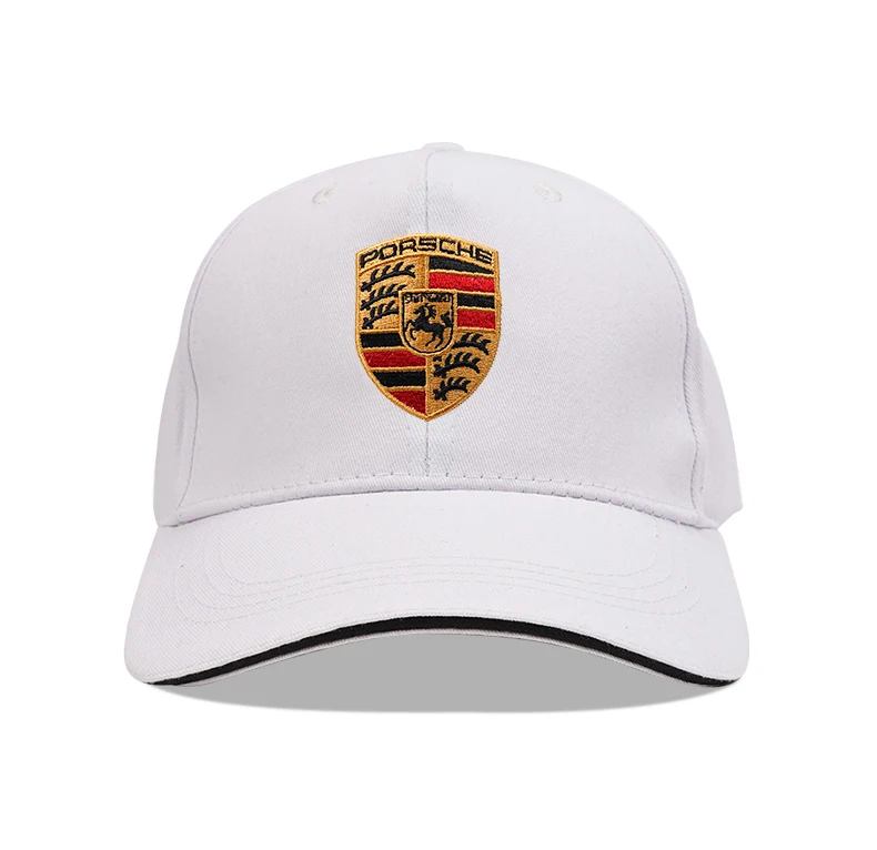 Фото Бейсбольная кепка Snapback с вышитым логотипом автомобиля, уличные регулируемые повседневные шапки для Porsche 918 Taycan Panamera Cayenne Boxster Cayman №4
