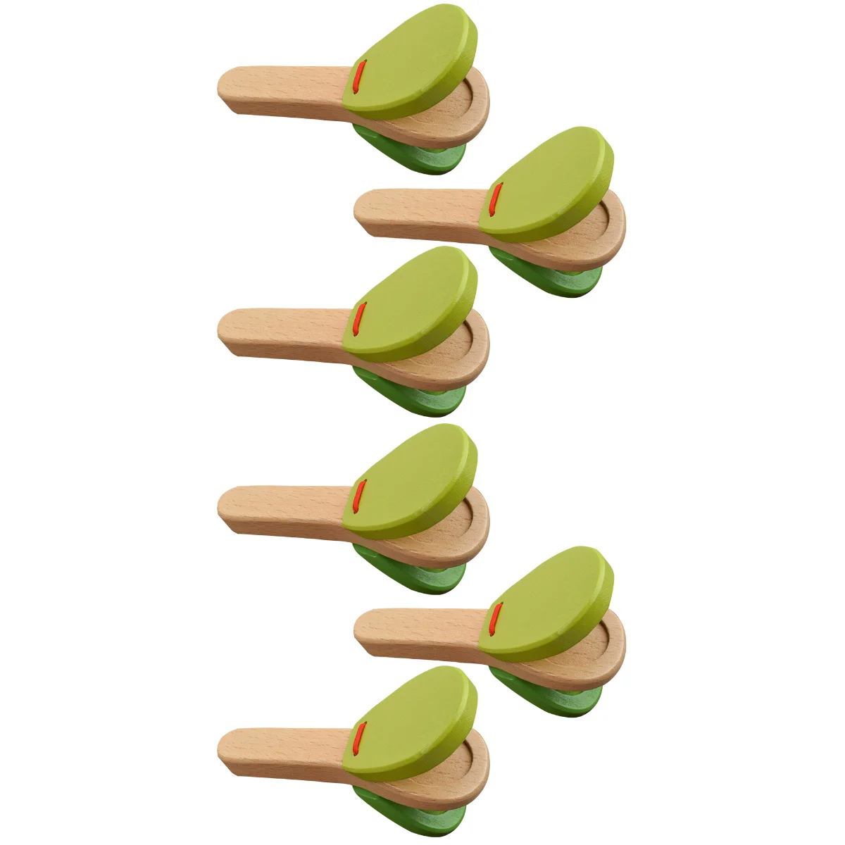 

Castanets Wooden Kids Toy Handhold Plaything Percussion Supply Baby Infant Toys