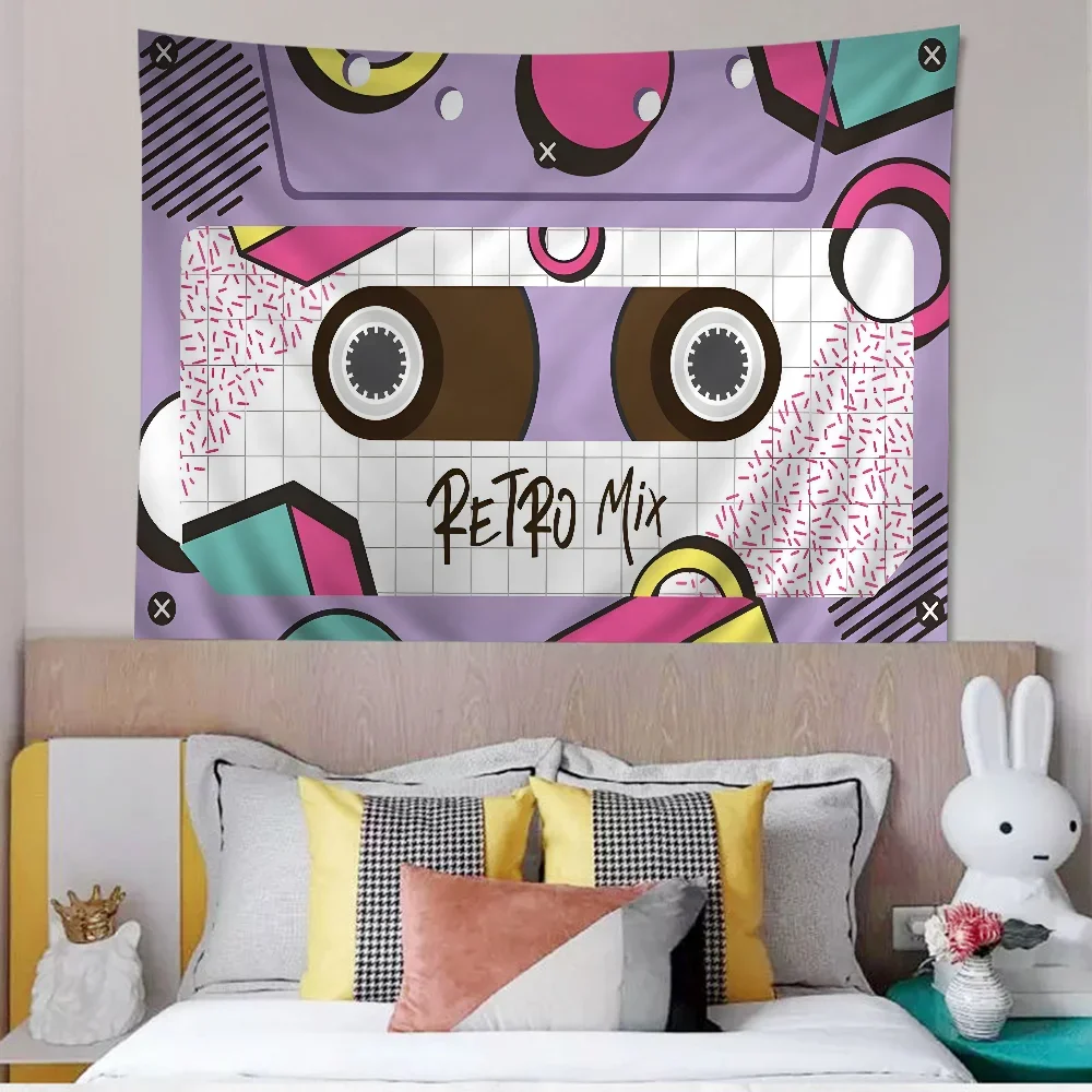 Ретро-кассета музыкальная лента подвесной богемный гобелен Таро хиппи настенные