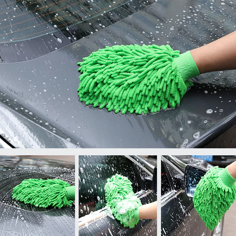 

Car Wash Glove Chenille Coral Soft Microfiber Gloves for Opel Astra VAUXHALL MOKKA Zafira Insignia Vectra Antara