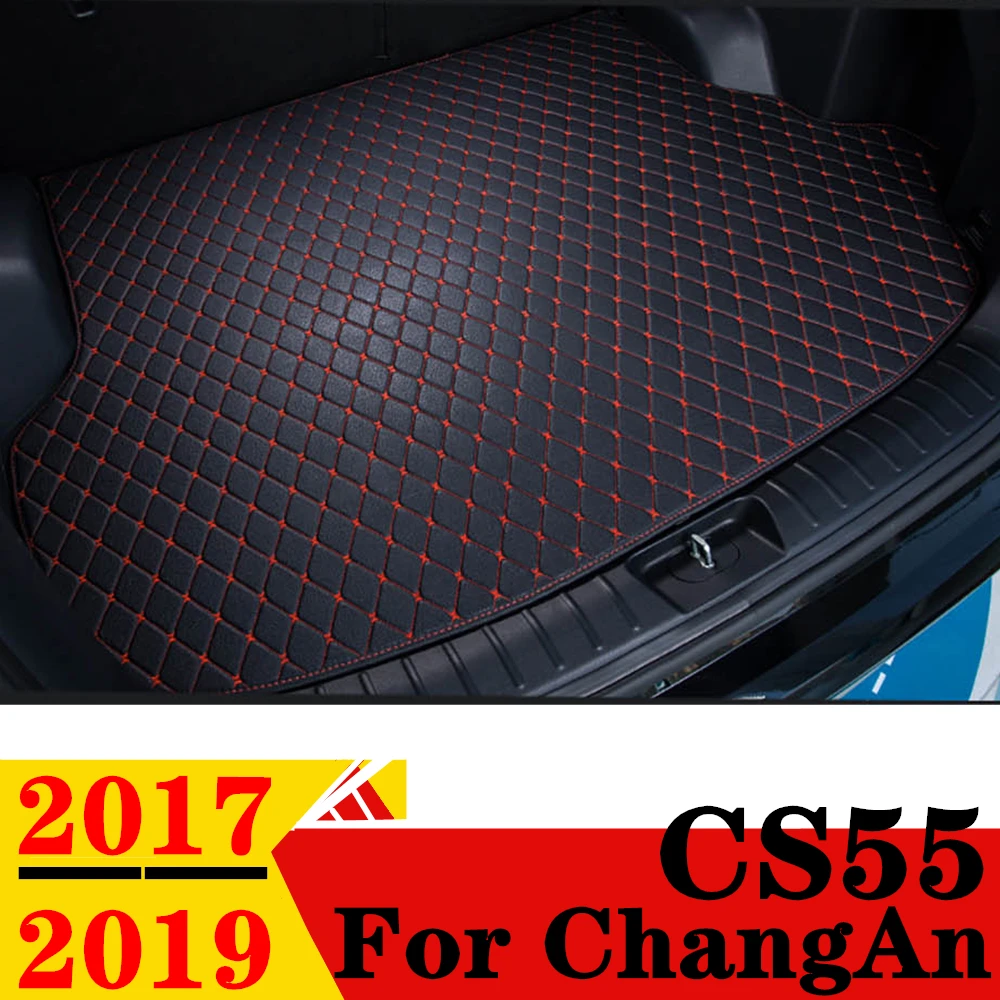 

Коврик для багажника автомобиля ChangAn CS55 2017-19, для любой погоды, XPE, плоский, боковой, задний, грузовой, коврик, подкладка, авто, задние части, багажник, коврик