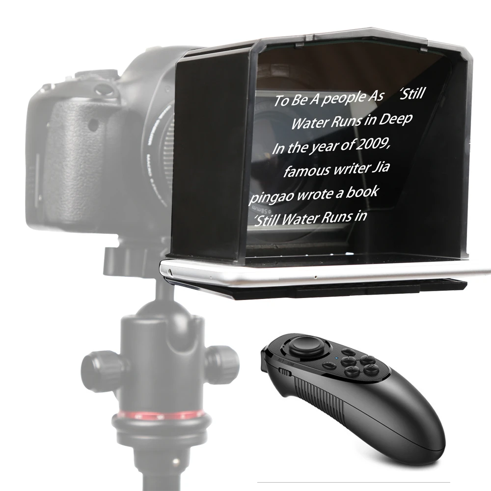 

Bestview T1 Smartphone Teleprompter for Canon Nikon Camera Photo Studio DSLR for Youtube Interview Video Camera