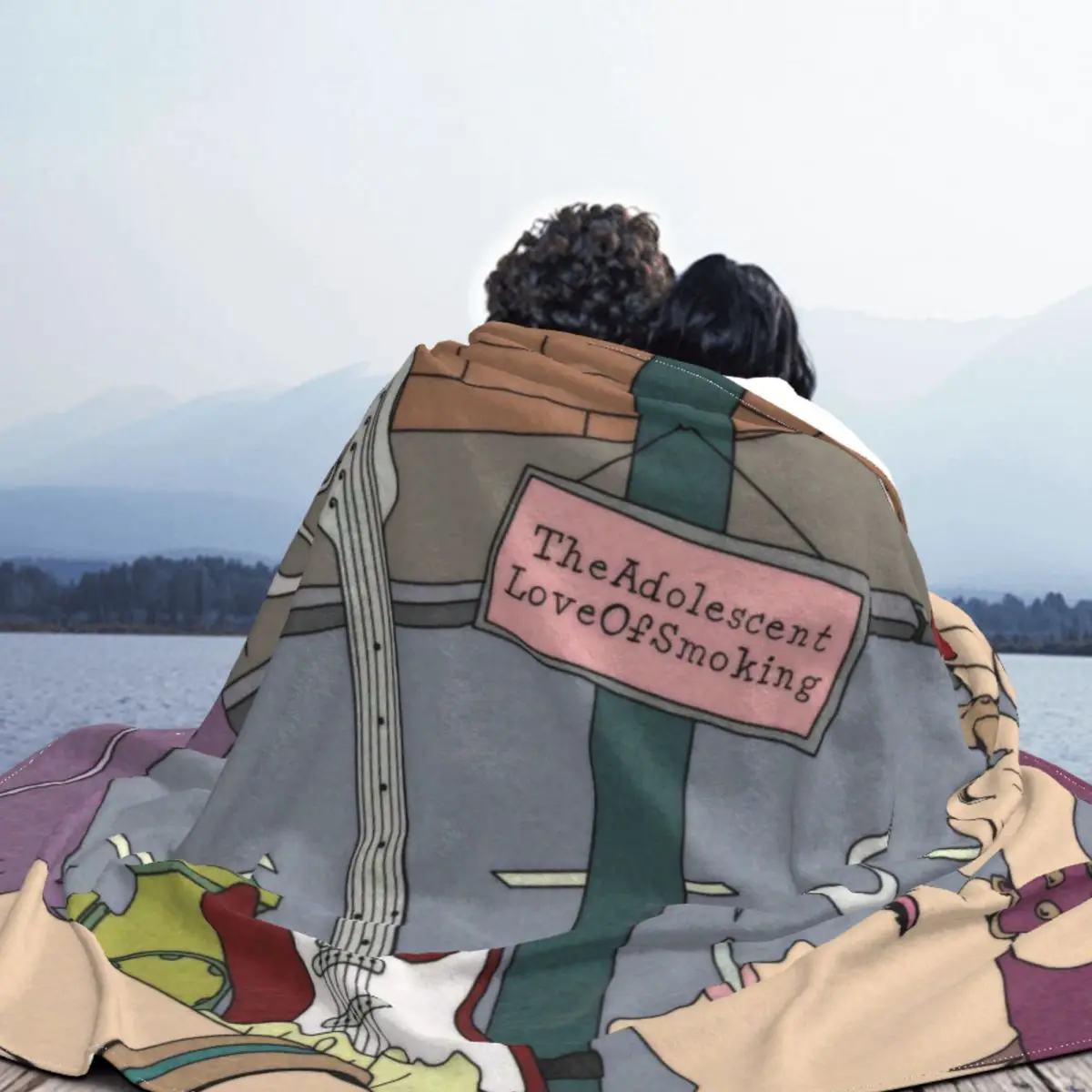 Одеяло Smokes Nana с бархатным принтом японское аниме многофункциональное легкое