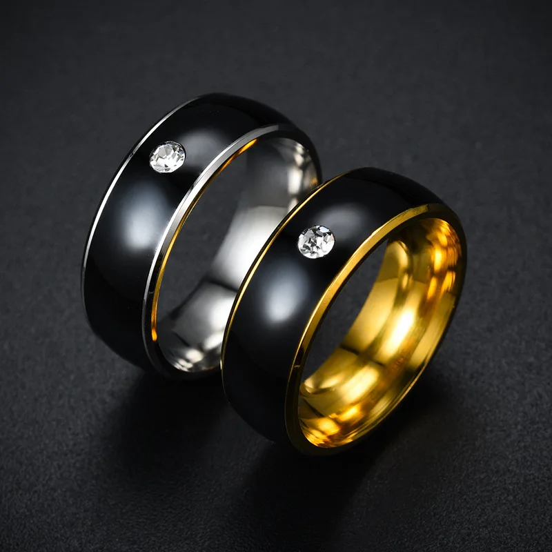 

NFC Smart Ring For Men Multifunctional Titanium Steel Waterproof Intelligent Digital Technology Tarnish Free Jewelry 45