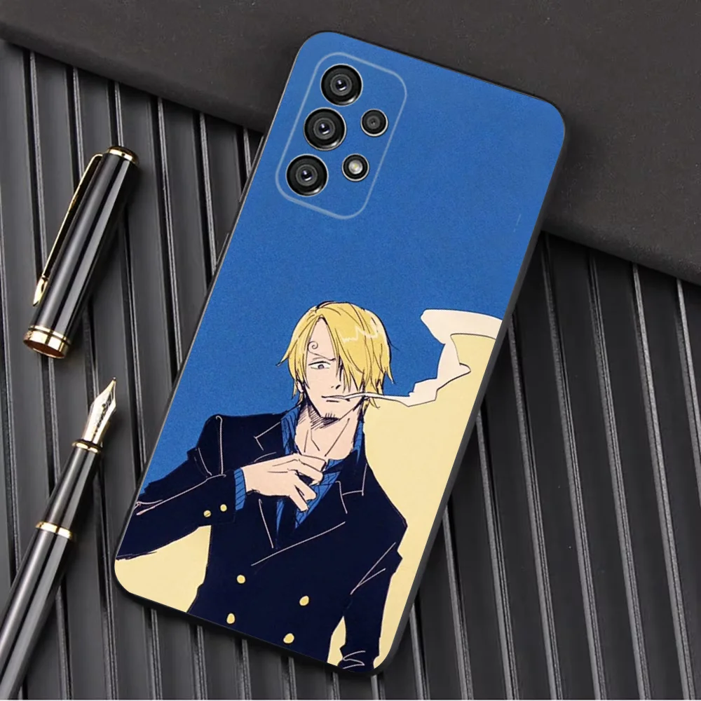 Цельный чехол для телефона Vinsmoke S-Sanji Samsung Galaxy A13 A21s A22 A31 A32 A52 A53 A71 A80 A91 Soft Black Shell