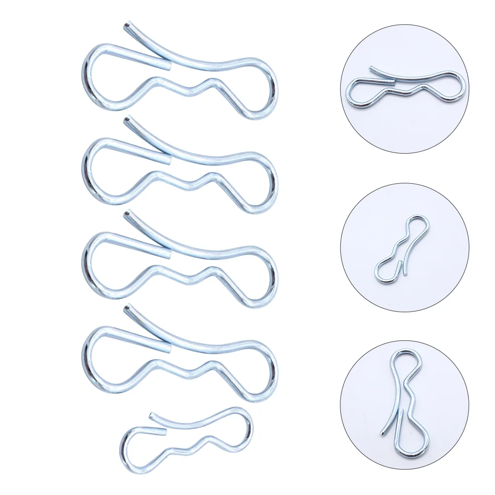 

5Pcs Steel Alloy Tie- Downs Cotter Mower Deck Clip Cotter Pin Fastener Clip Replacement Lock Cotter Pin
