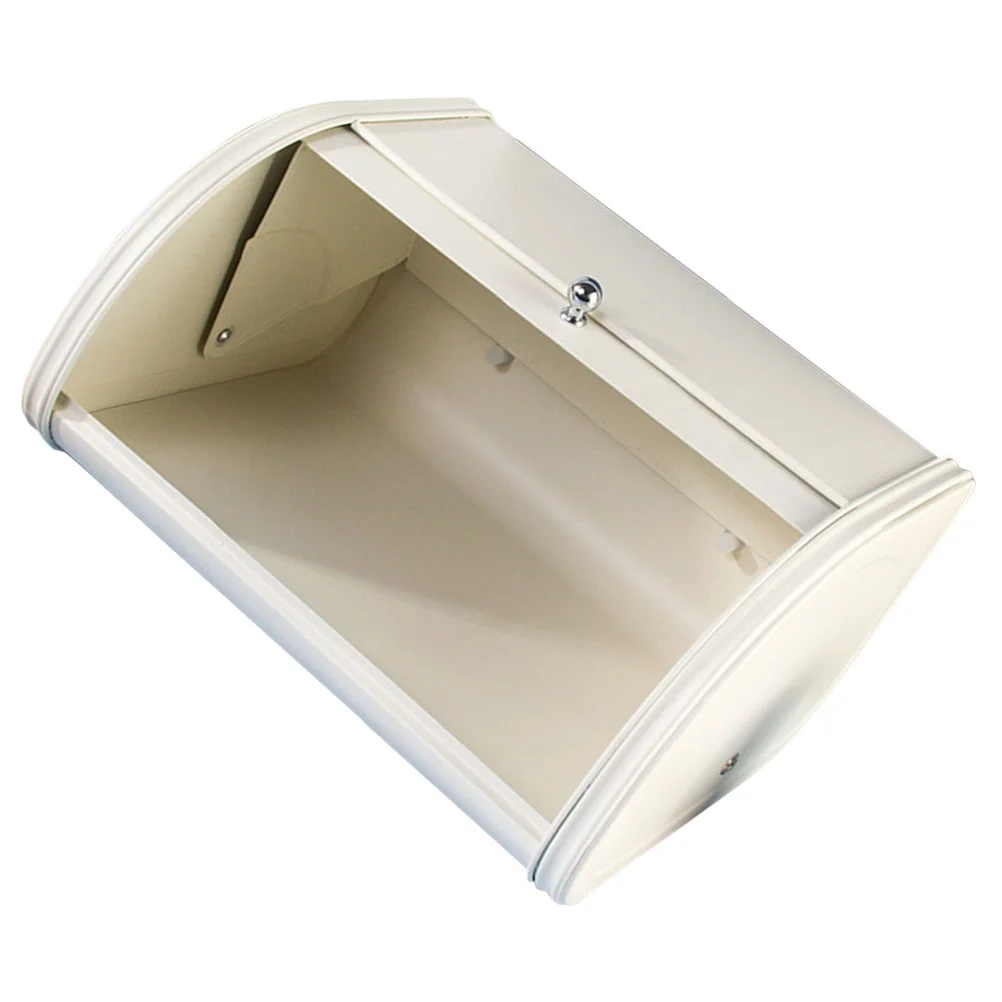 

Stainless Steel Food Containers Bread Box Loaf Storage Holders Farmhouse Desktop Sundries Kitchen White Counter