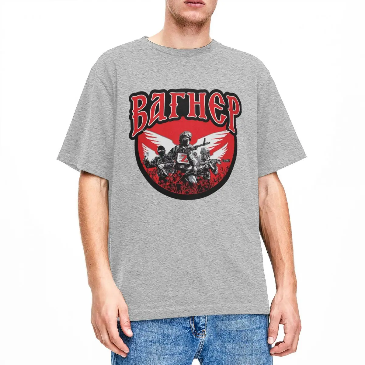 

Футболка PMC Wagner Soldier Merch для мужчин и женщин, Забавные футболки из чистого хлопка с круглым вырезом и коротким рукавом, Уникальные топы