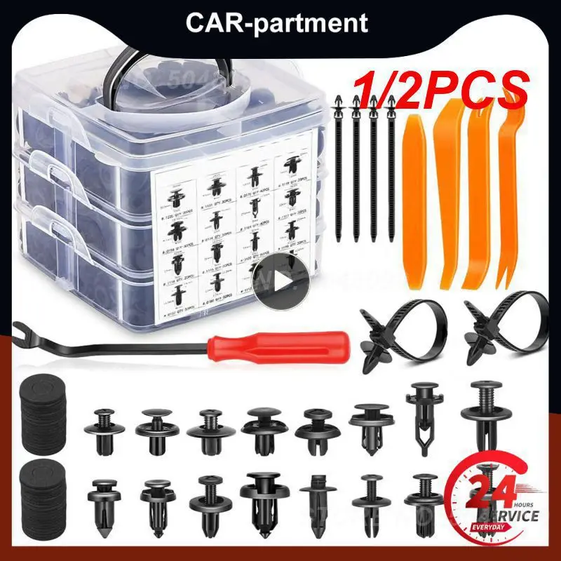 

1/2 шт., автомобильные пластиковые фиксаторы-заклепки