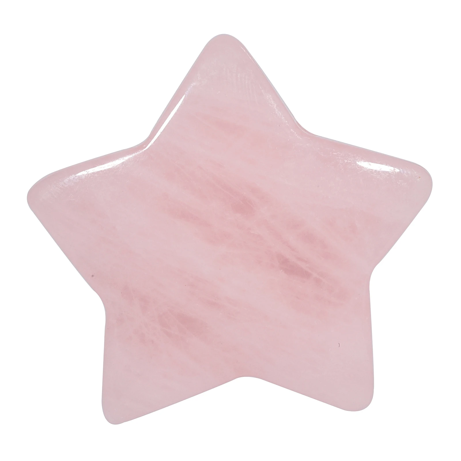 4pcs/lot Natural Rock Quartz Mini Star Shape Worry Stone Reiki Healing Crystal Pocket Stone For Jewelry Making Chakra Balancing