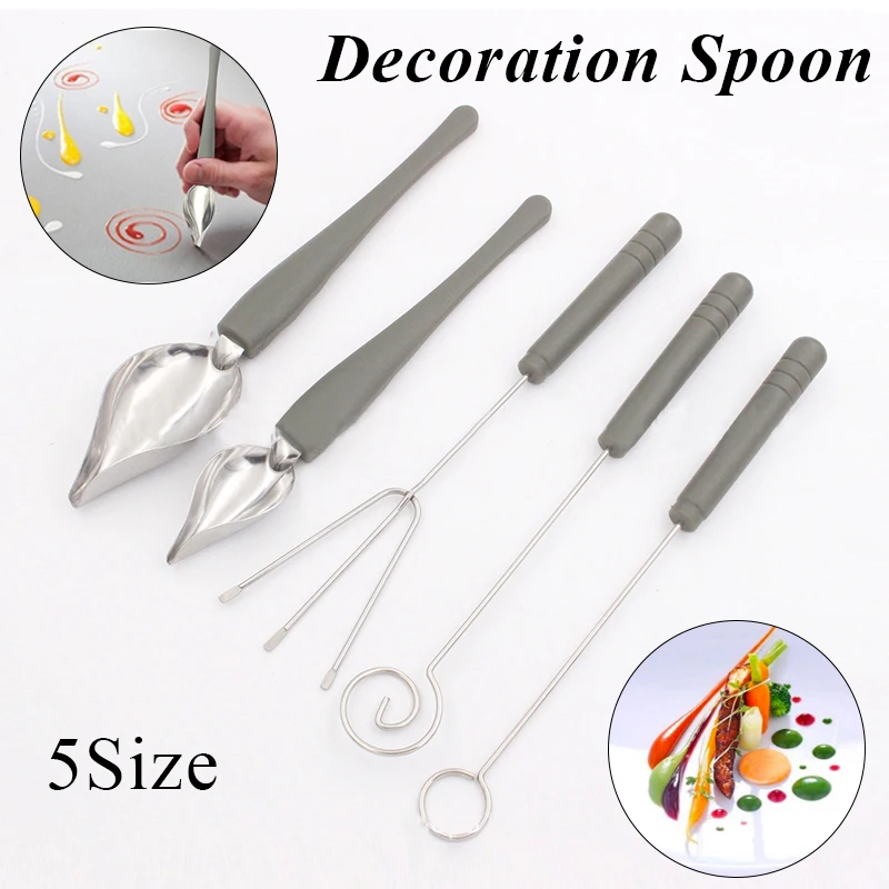 

Столовые приборы из нержавеющей стали, ложки для соуса из нержавеющей стали, простые геометрические удобные кухонные принадлежности