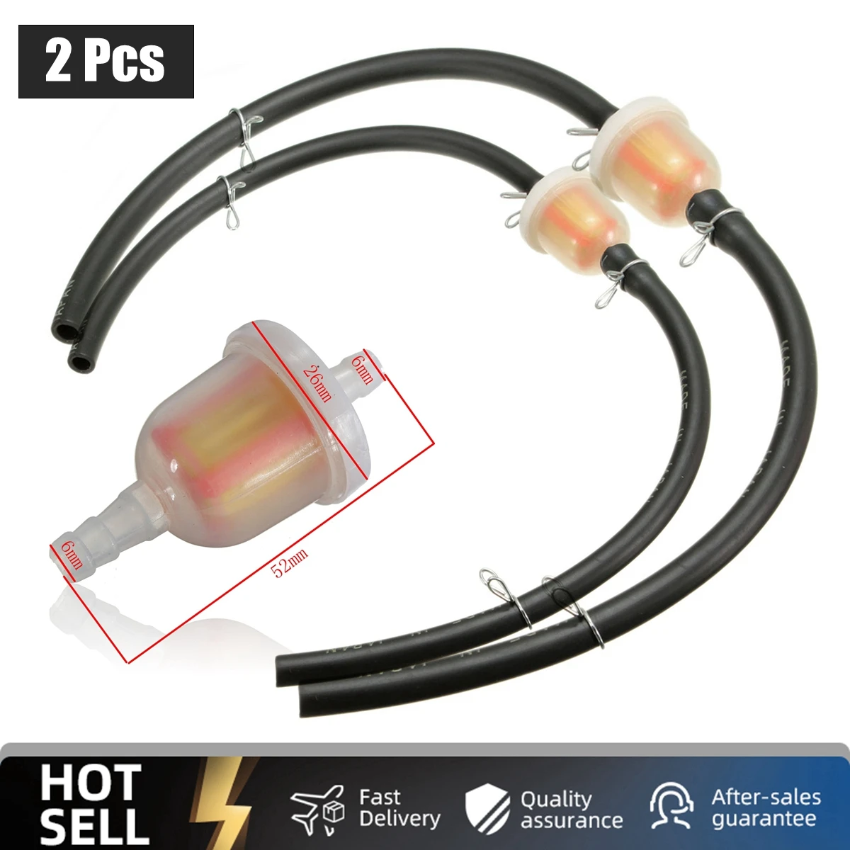 Fuel Petrol Inline Filter For 47cc 49cc Mini Moto Dirt Bike Mini Moped Atv Quad
