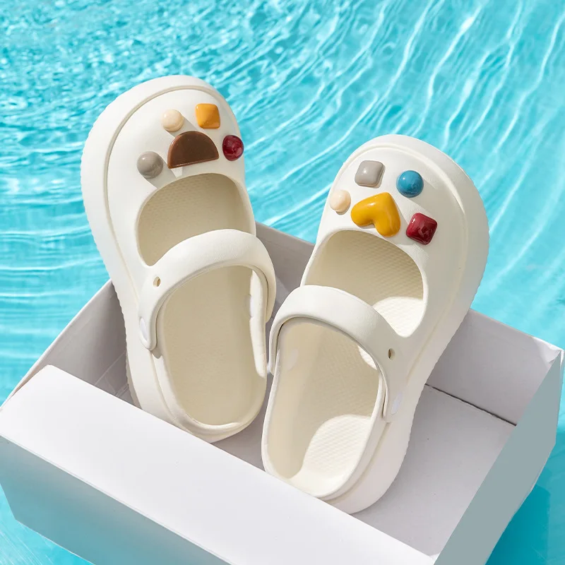 

Women Flats Shoes Platform Sandals Hollow Mules Slippers Fashion Summer New Designer Casual Thick Sole Flip Flops Woman