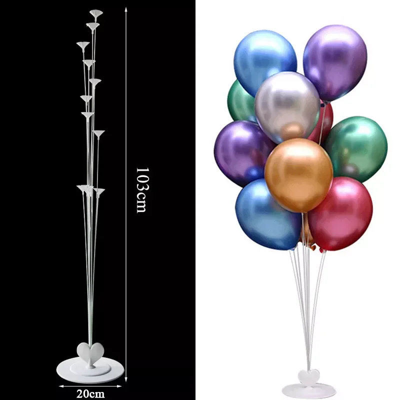 

7/11 Tubes Air Balls Stand Stick Baloon Stand Holder Wedding Decoration Metallic Balloons Adult Birthday Balloons Party Supplies