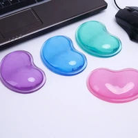 fashion silicone heart shaped wrist pad wavy comfort gel hand computer mouse support cushion wrist cushion rests