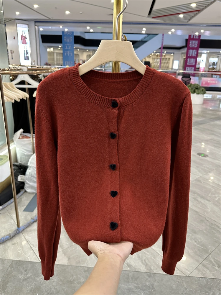 Модный вязаный пуловер для мам осенняя одежда 2024 новая рубашка в стиле вестерн