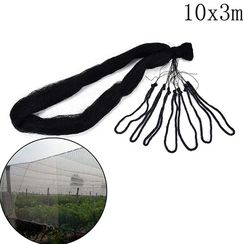 

3x10m Black Bird-Preventing Anti Bird Netting Net Mesh For Fruit Crop Plant Tree