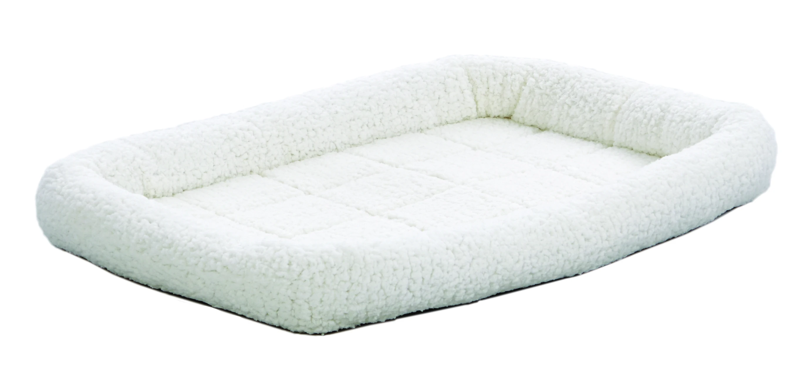 

MidWest QuietTime Soft White Fleece Plastic Carrier Bed, 27"