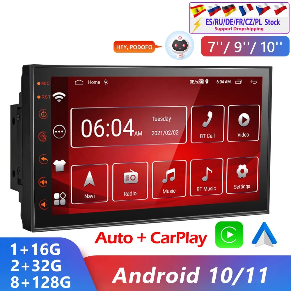 

Car Radio 2 Din Android 10/11 GPS Multimedia Player Autoradio 4G For Volkswagen Nissan Toyota Hyundai Kia Ford Focus