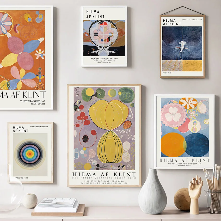 

Hilma Af Klint Abstract Swedish Modern Wall Art Canvas Nordic Posters And PrintsPainting Wall Pictures For Living Room Decor