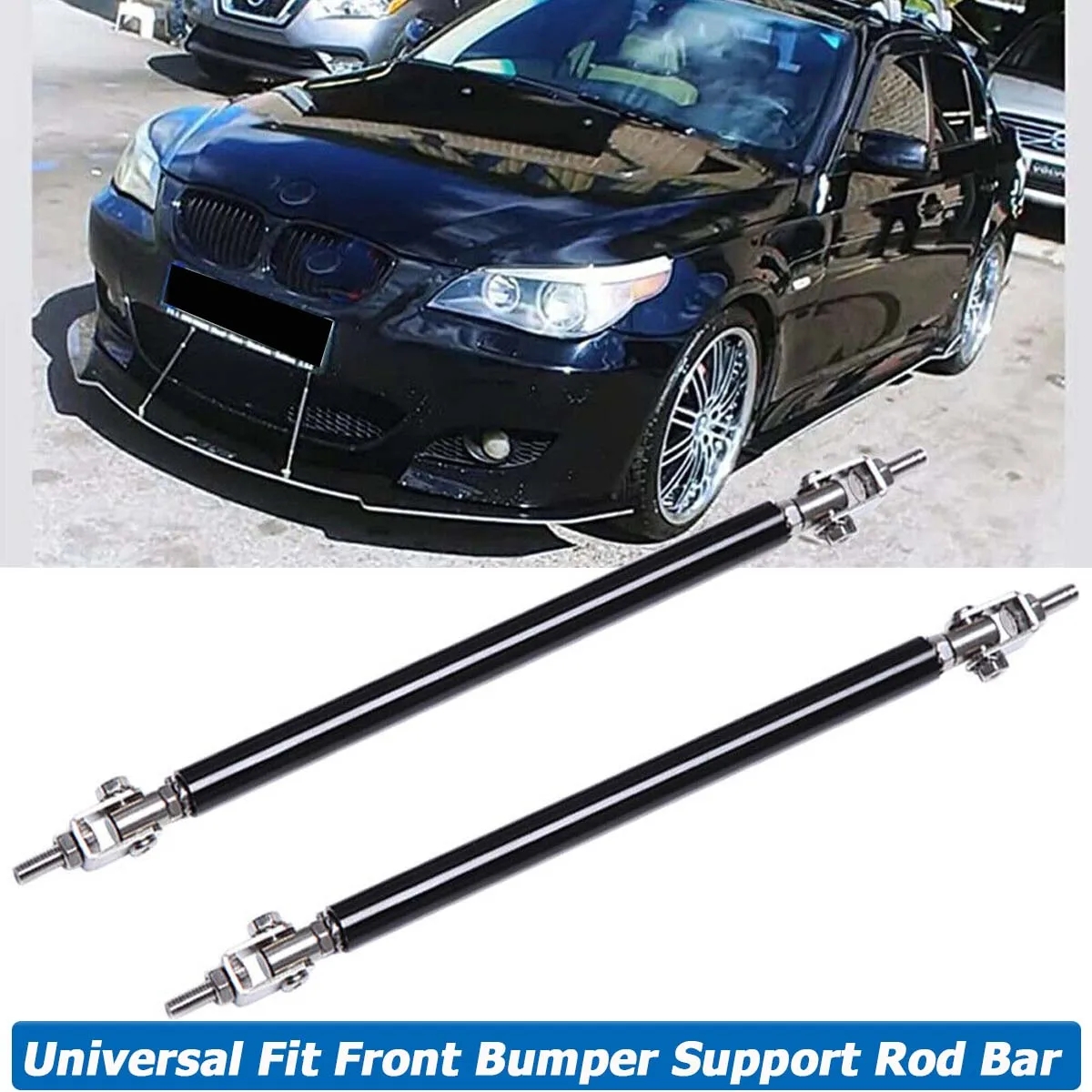 Universal Front Bumper Lip Splitter Strut Rod Tie Support Bar For BMW F30 F31 E90 E91 F20 F21 F34 E92 E93 E46 Car Accessories