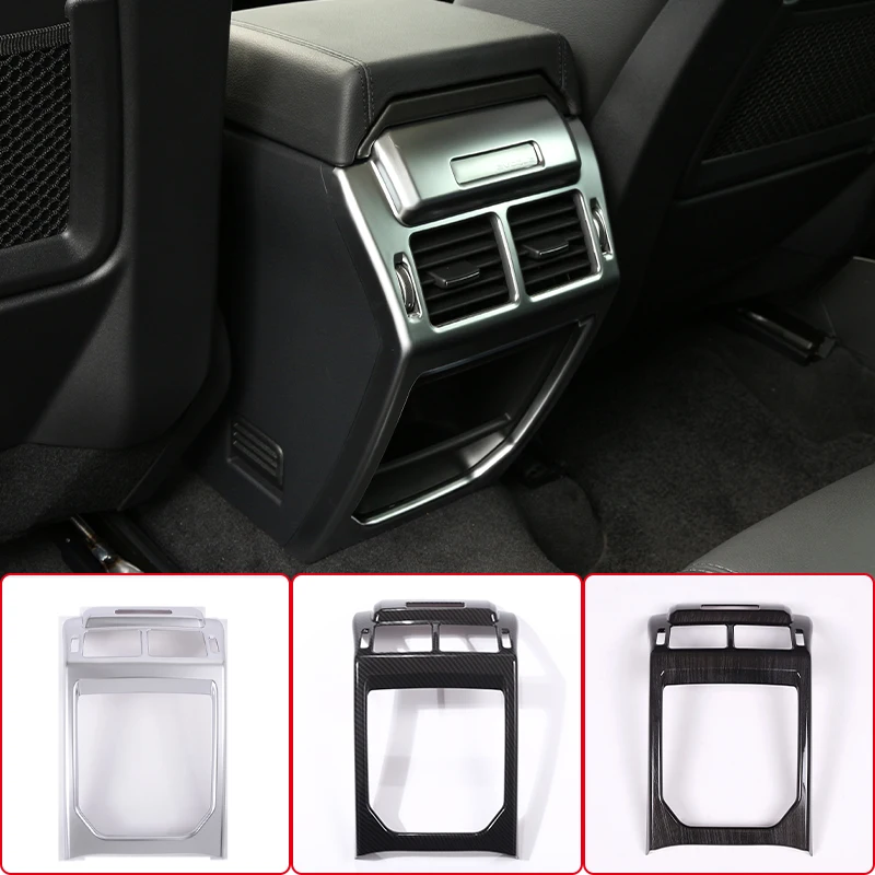 

Car Rear Row Air Conditioning Vent Frame Cover Trim Abs Chrome For Land Rover Range Rover Evoque 2014 -2018 Interior Accessories