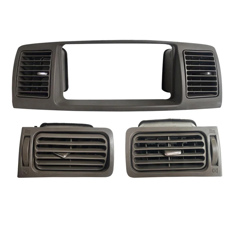 

3Pcs Car Dashboard A/C Air Conditioning Outlet Vent Panel Grille Frame Radio Fascia for Toyota Corolla E120 EX