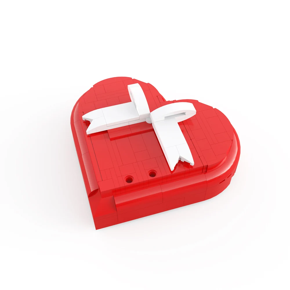

MOC Heart Gift Box Love Shape Building Blocks Kit Collection Case Bricks Idea Assemble Toys For Children Girls Birthday Gifts