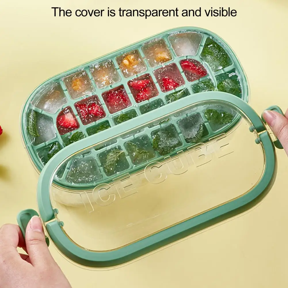 

1 Set Ice Cube Tray Food Grade Non-Stick Stackable Transparent Easy Demoulding Multipurpose Large Capacity Ice Ball Tray Whiskey