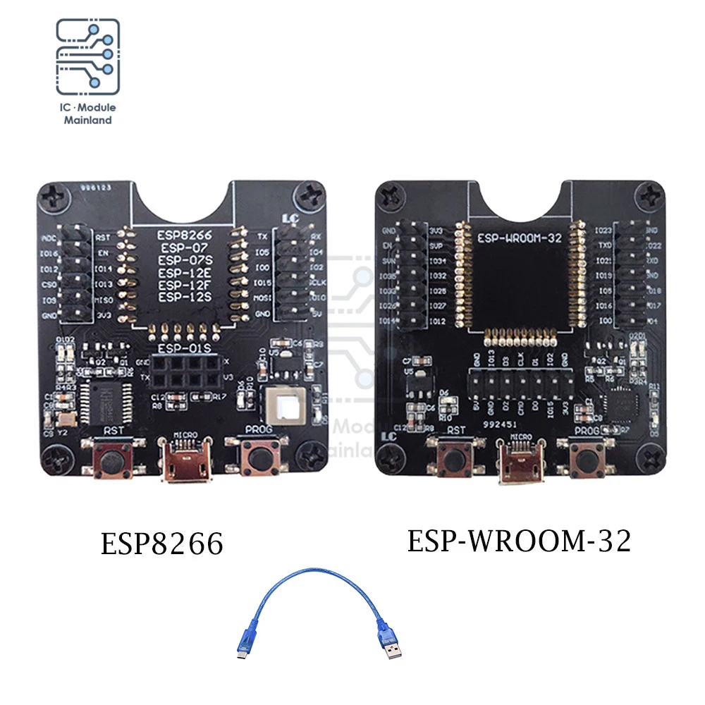 ESP-WROOM-32 ESP32-WROVER ESP8266, тестовая плата с Wi-Fi, приспособление для сжигания, разгрузчик для ESP-01S, ESP12S, ESP07S