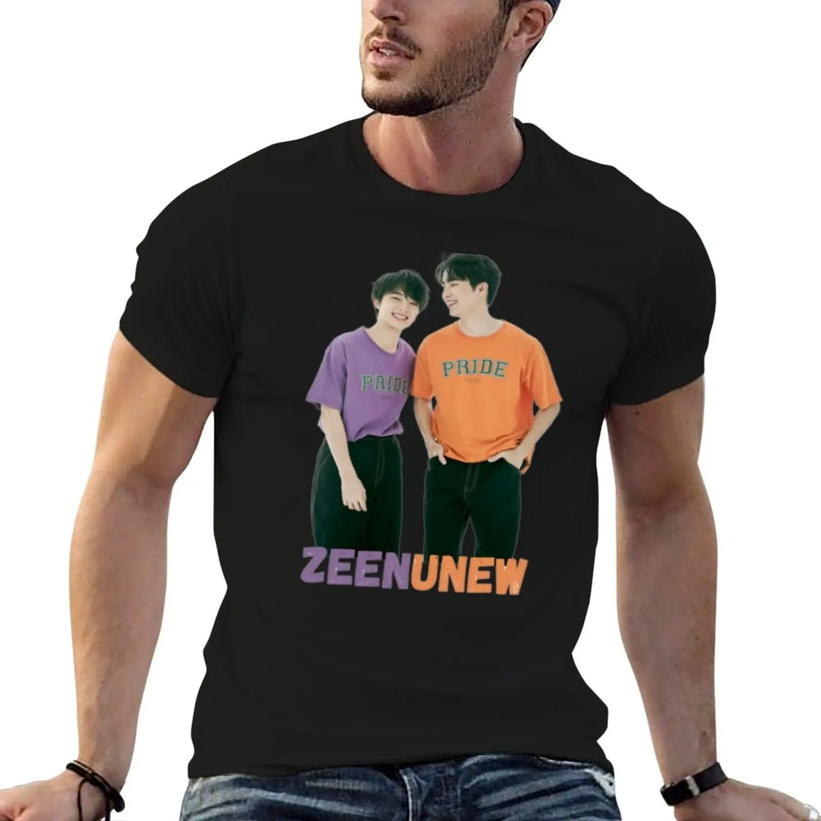 Фото Футболка Zeenunew, мужская дизайнерская хлопковая футболка, высококачественная хлопковая футболка для мужчин. №1