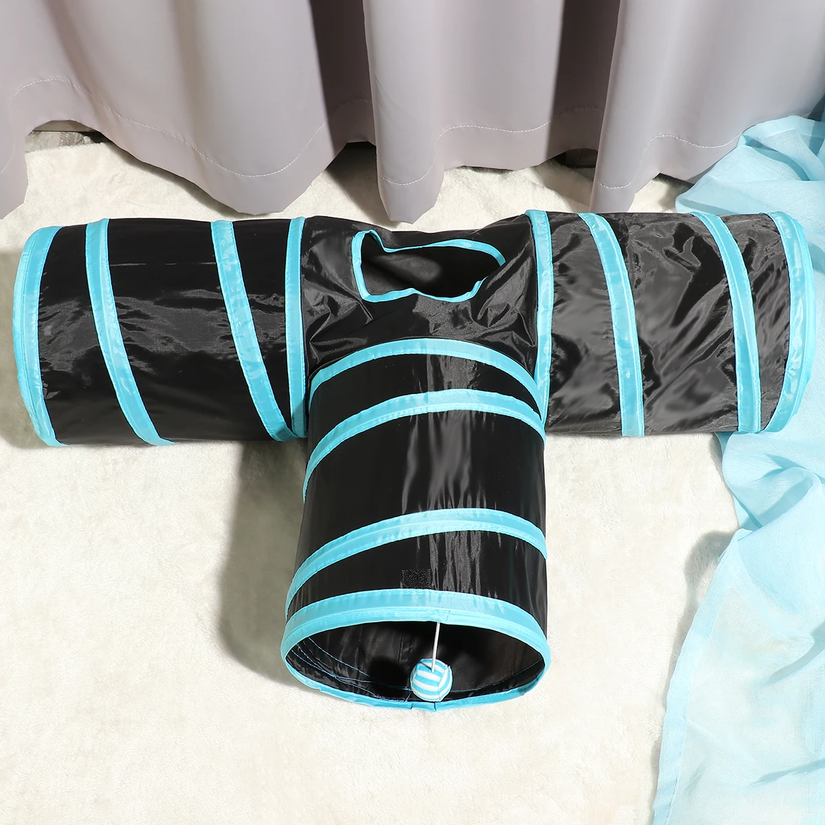 

3Holes Pet Cat Tunnel Funny Toys for cats Foldable Cat Toys Interactive Cat Rabbit Animal Play Games Tunnel Chat Pet Product NEW
