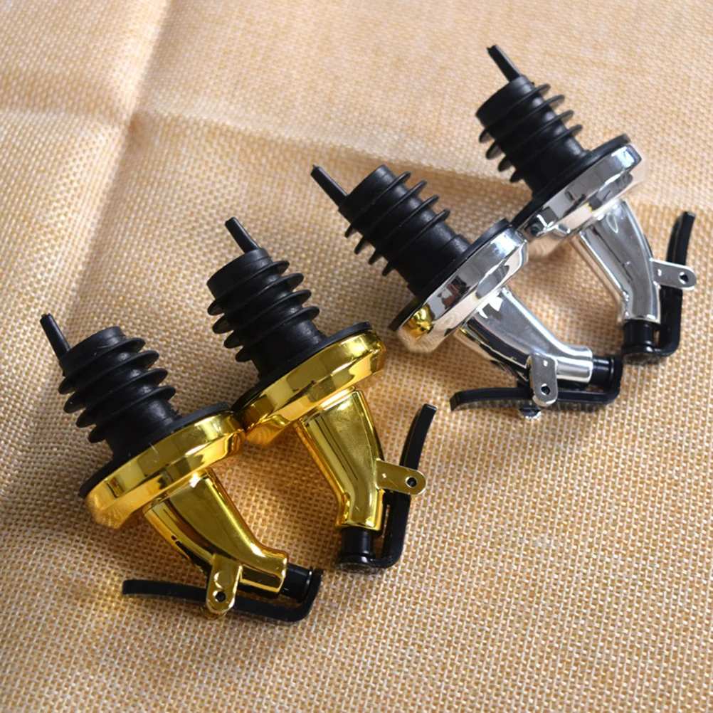 

4 Pcs Oil Nozzle Bottle Pourer Dispenser Spout Pourers Bottles Stainless Steel