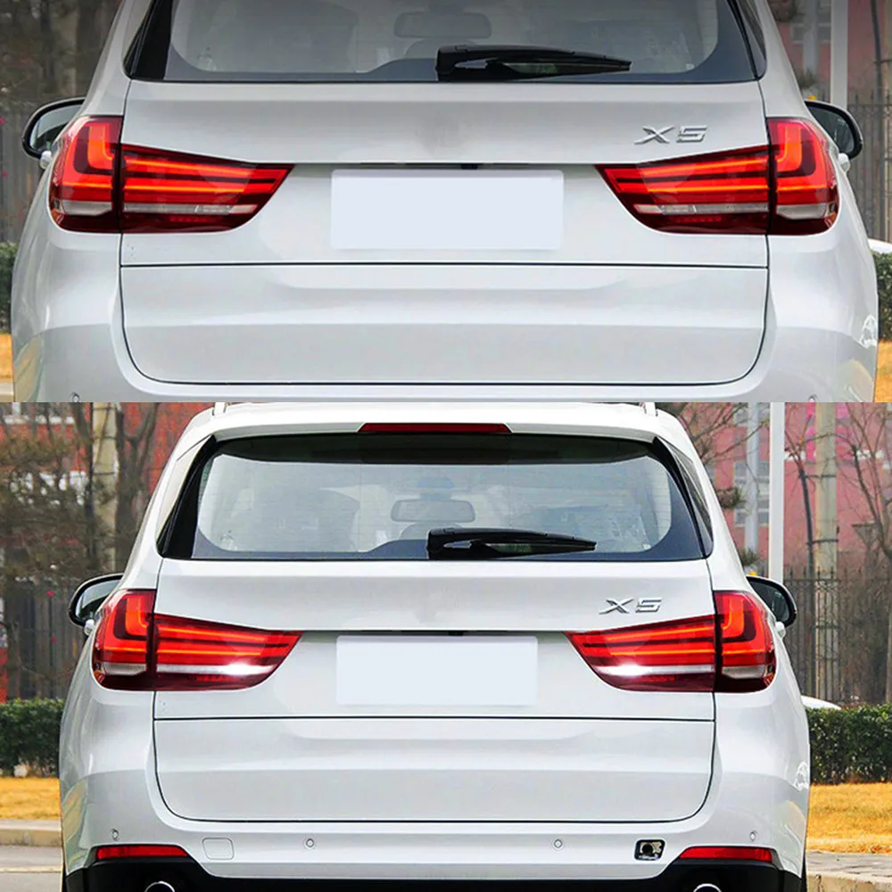 Фото Автомобильные светодиодные задние фонари для BMW X5 F15 2014-2018, задние противотуманные стоп-сигналы, задние фонари указателя поворота в сборе №5