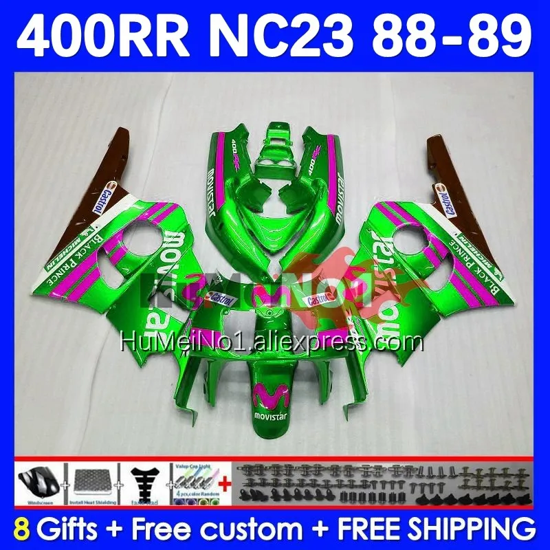 

CBR400RR For HONDA CBR 400 RR 400RR 1988 1989 1990 1991 1992 1993 135No.104 CBR400 RR NC23 88 89 90 91 92 93 Fairing green stock