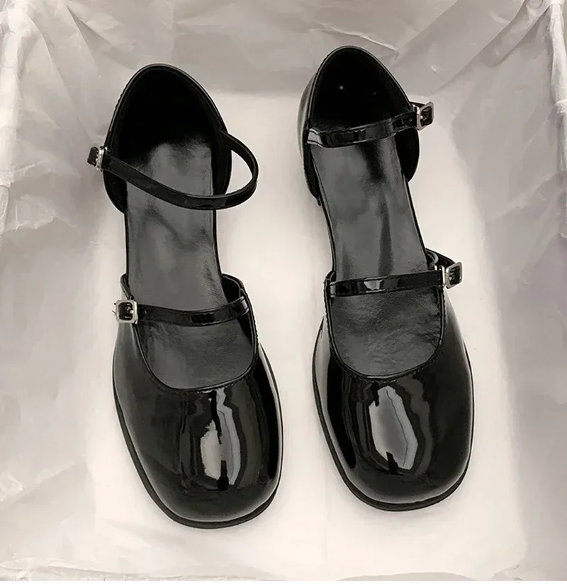 Дизайнерская обувь Мэри Джейн туфли-лодочки с пряжкой женские элегантные