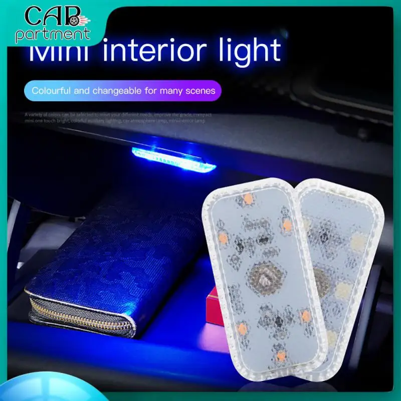 

Автомобильная Usb-зарядка, яркая светодиодная подсветка, мини-датчик касания, 6 светодиодов, 7 цветов