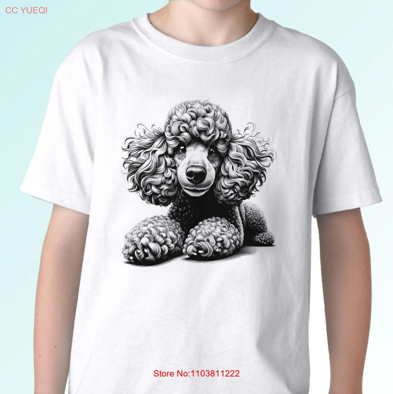 Футболка для пуделя футболка собак топ с животными художественный подарок