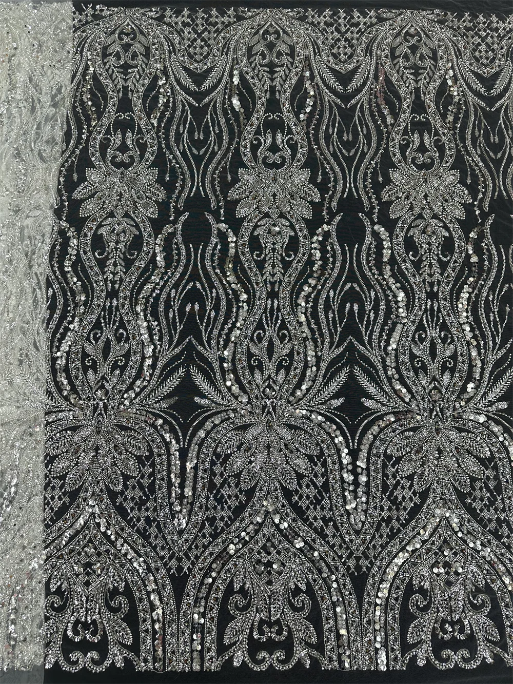 Нигерийская африканская кружевная ткань 2024 высококачественные бусины Hamdmade