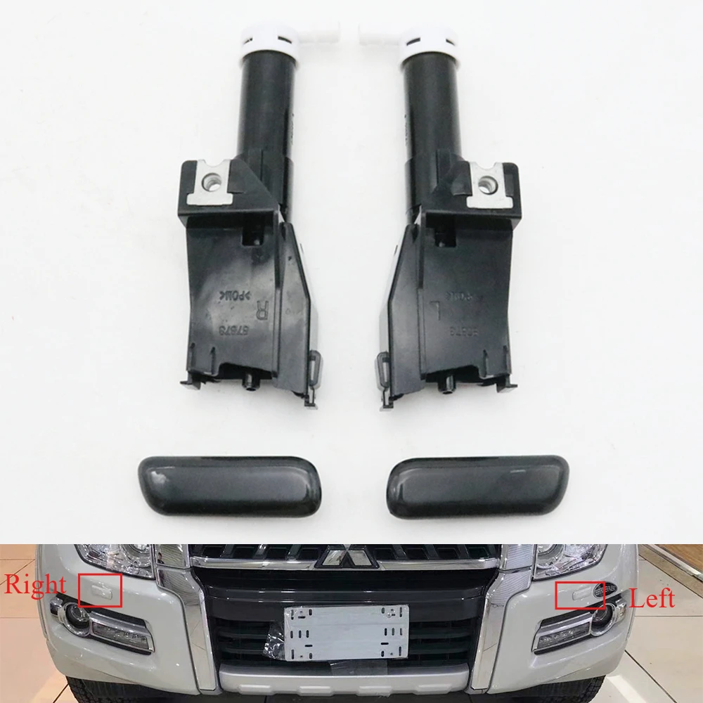 

4 шт., форсунка для омывателя фар, струйный насос с крышкой для Mitsubishi Pajero Shogun Montero V93 V95 V96 V97 2006-16