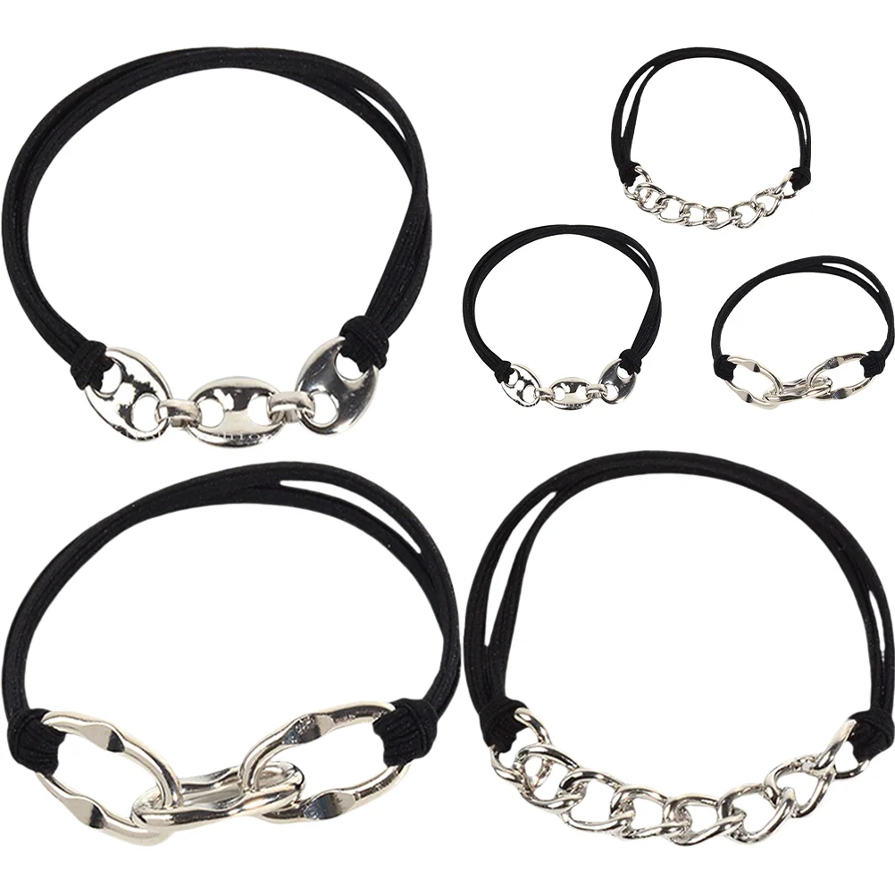 

6 шт., женские эластичные резинки для хвоста