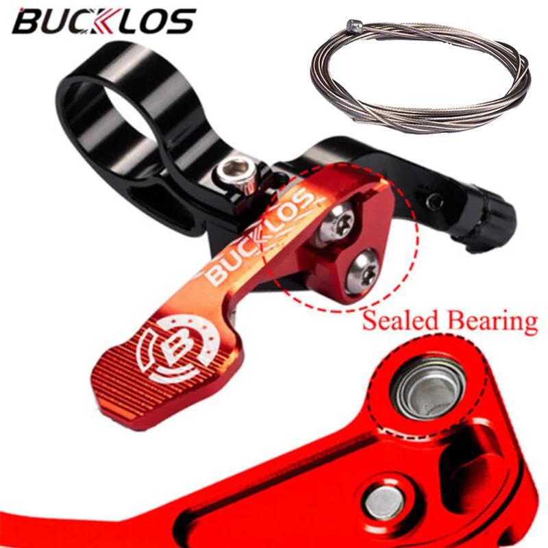 

BUCKLOS 22.2mm Bicycle Seatpost Dropper Aluminum Alloy Seatpost Remote Wire Controller Road MTB Bike Dropper Remote Lever