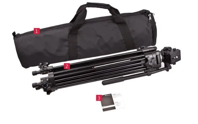 Фото Профессиональный штатив для камеры 1,8 м с жидкостной головкой для Canon Nikon Sony JVC DV DSLR @ №4