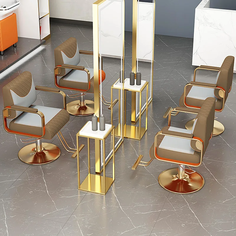 Современные роскошные парикмахерские стулья Nordic Lift Speciality Перукарские для