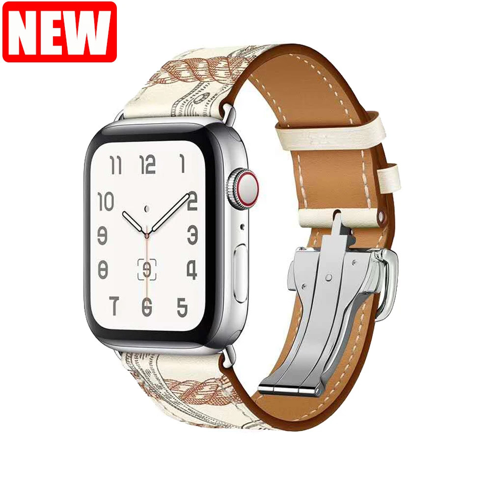 For Apple Watch Strap Band Genunie Leather Correa Apple Watch Ultra 49mm series 8 7 6 5 4 3 SE Band 45 41 44 40 42 38 for iWatch