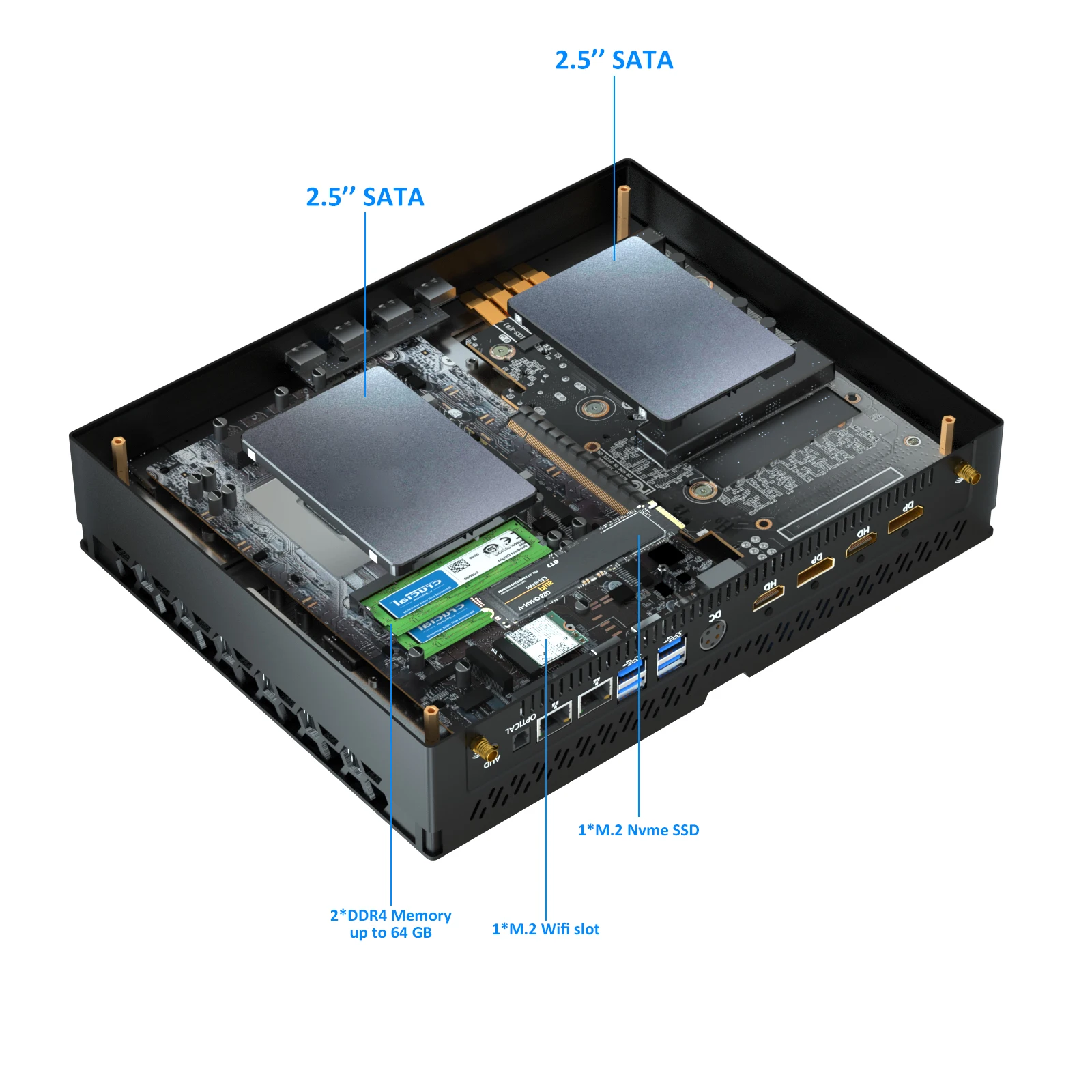 Игровой мини-ПК EGLOBAL i9 13900F Nvidia RTX 4070 12G Dual DDR5 RAM NVMe SSD Настольный компьютер Win11 Wi-Fi6