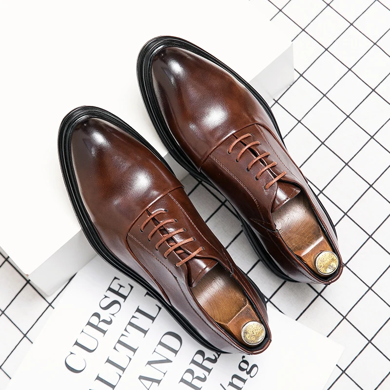 

Oxford shoes lace up shoes groom leather shoes dress shoes formal shoes wedding shoes men's meeting shoes water proof business